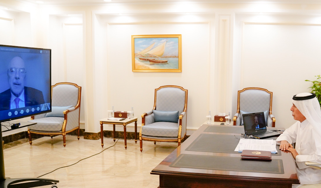 شارك سعادة السيد أحمد بن عبدالله بن زيد آل محمود رئيس مجلس الشورى في الاجتماع الخماسي الذي عقده الاتحاد البرلماني الدولي 
