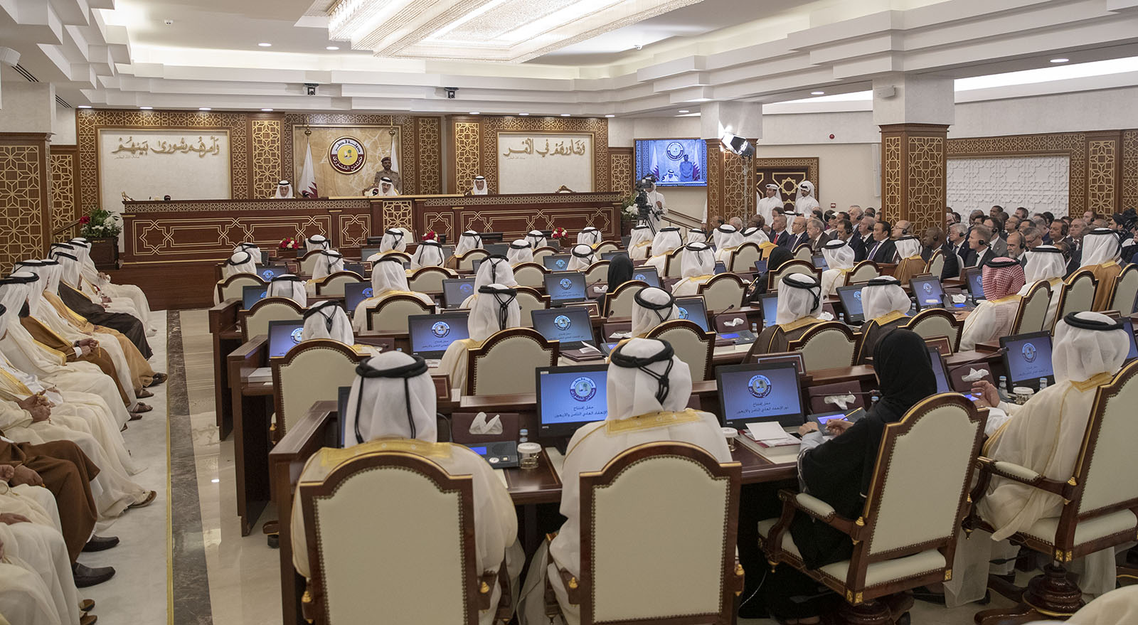 HH The Amir Inaugurates Advisory Council's 48th Ordinary Session