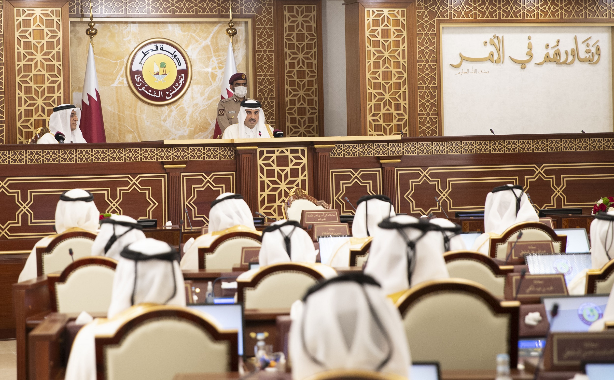 HH The Amir Inaugurates Shura Council Ordinary Session