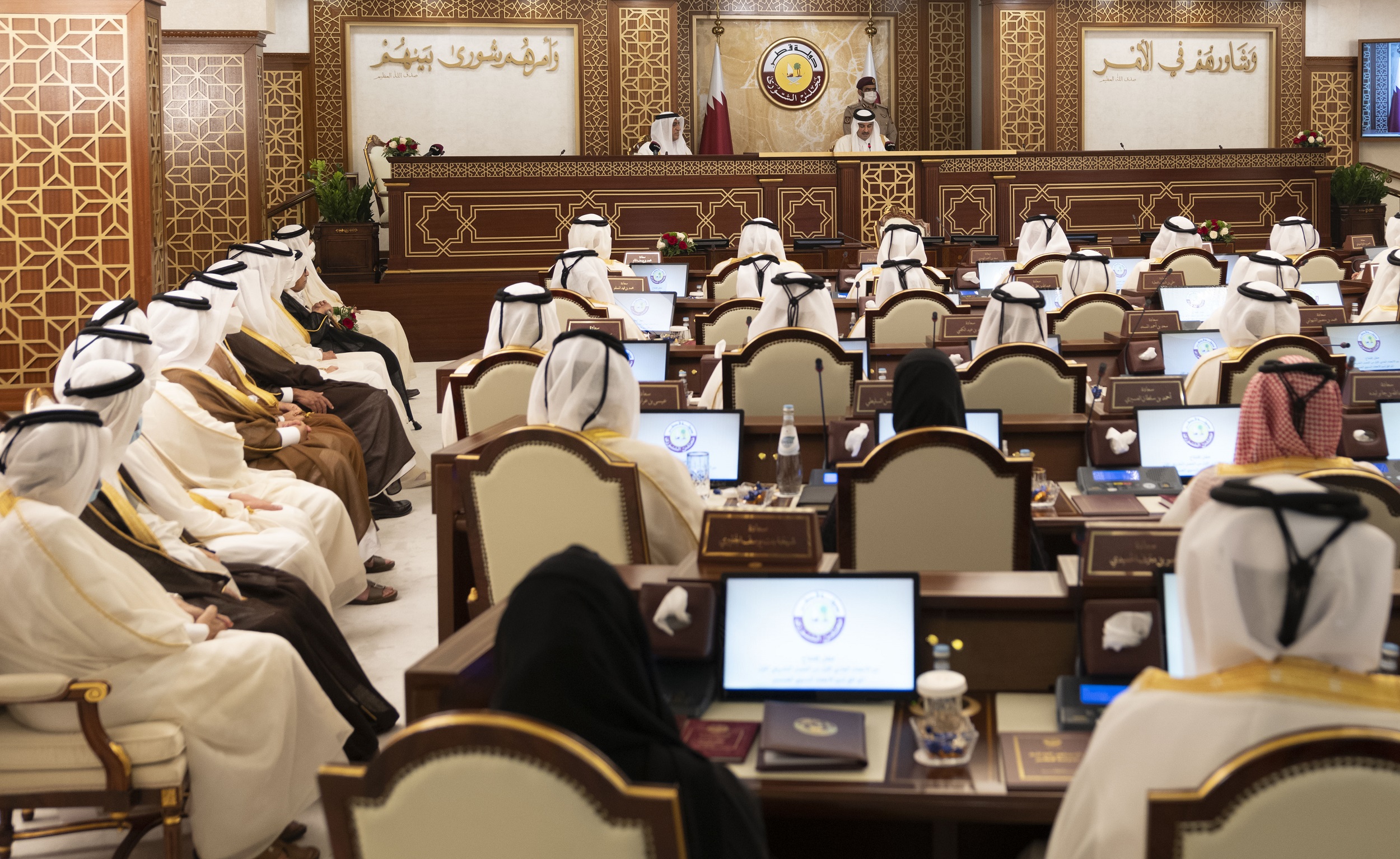 HH The Amir Inaugurates Shura Council Ordinary Session