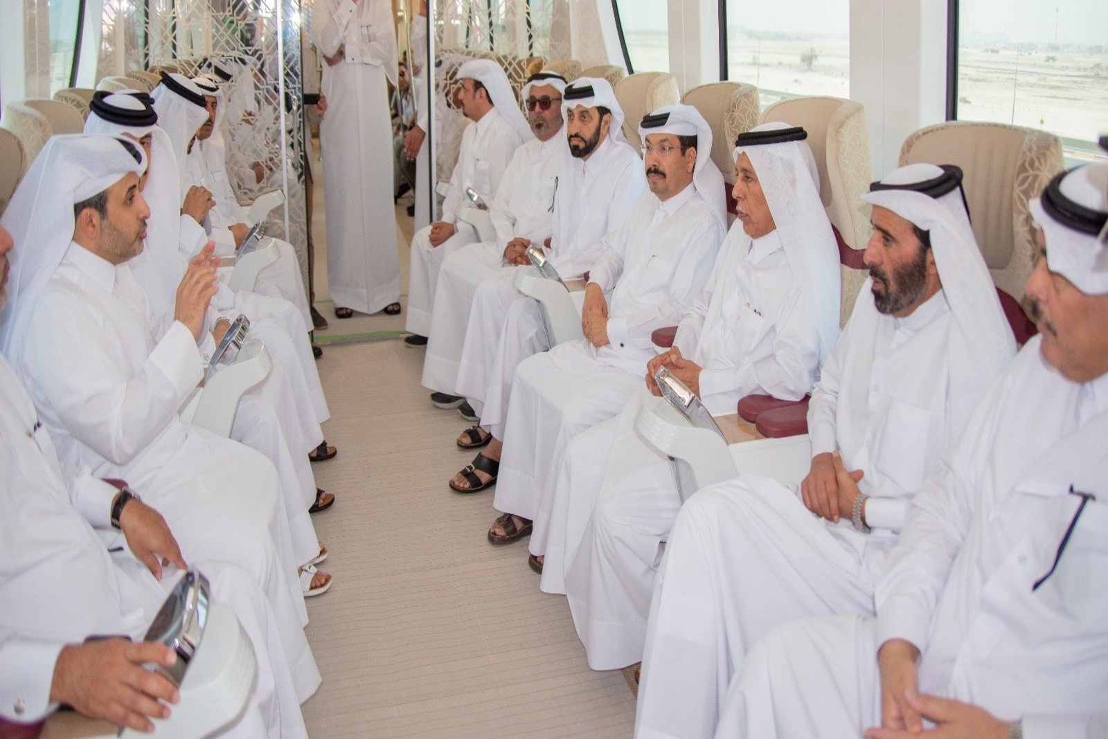 رئيس مجلس الشورى يزور مشروعي مترو الدوحة والخزانات الاستراتيجية الكبرى بمنطقة الثمامة