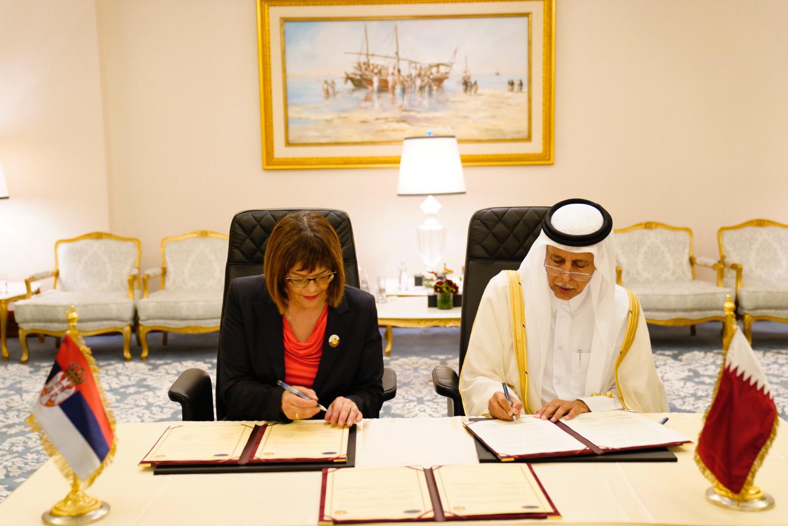 Speaker of Shura Council Signs MoU with Serbian Counterpart
