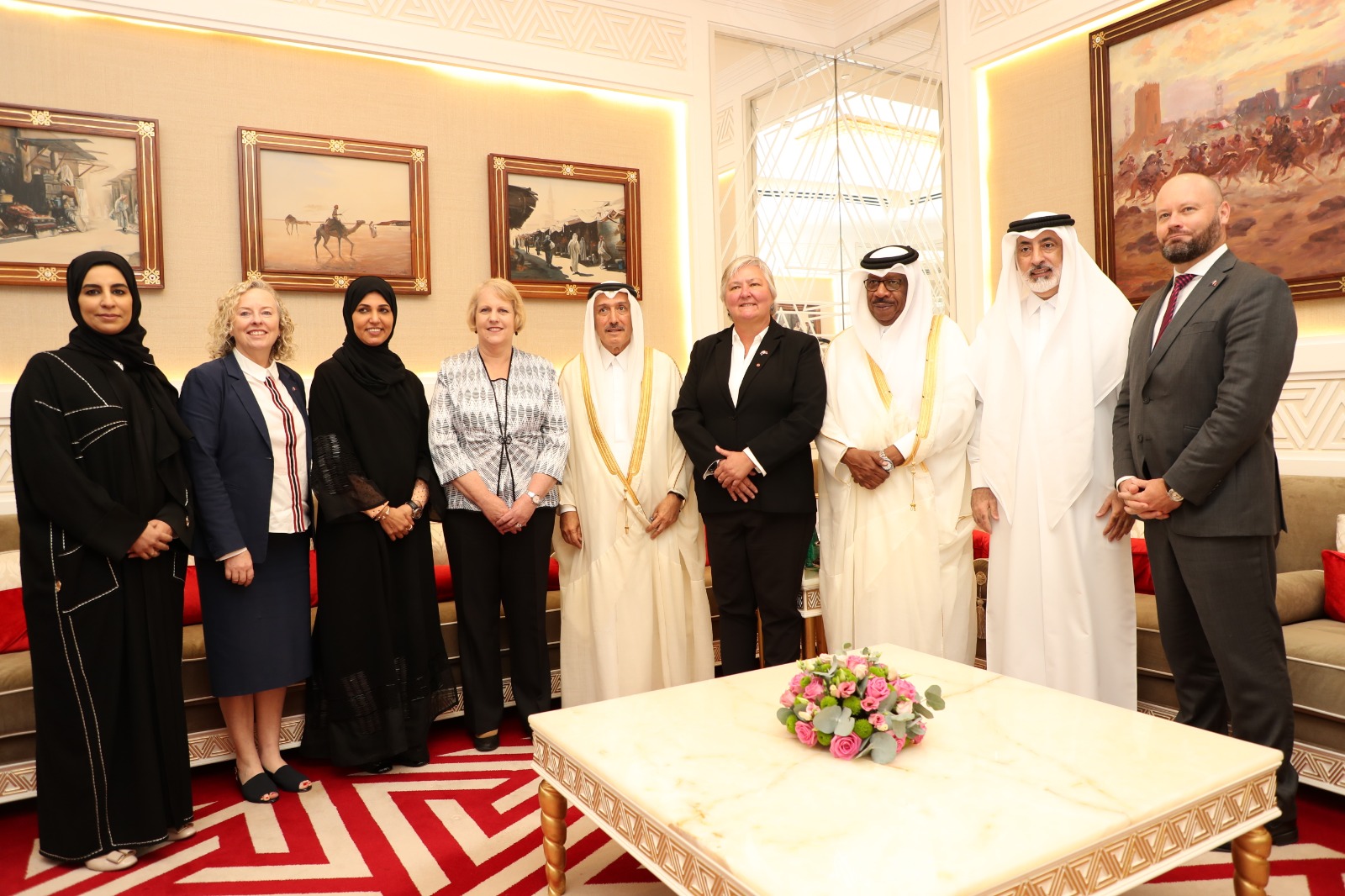 مجموعة الصداقة البرلمانية القطرية مع الولايات المتحدة وكندا وأستراليا ونيوزلندا تجتمع مع وفد برلماني أسترالي