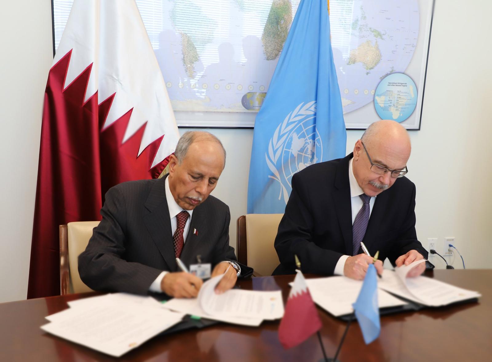 قطر والأمم المتحدة توقعان مذكرة تفاهم لتعزيز دور البرلمانات في مكافحة الإرهاب