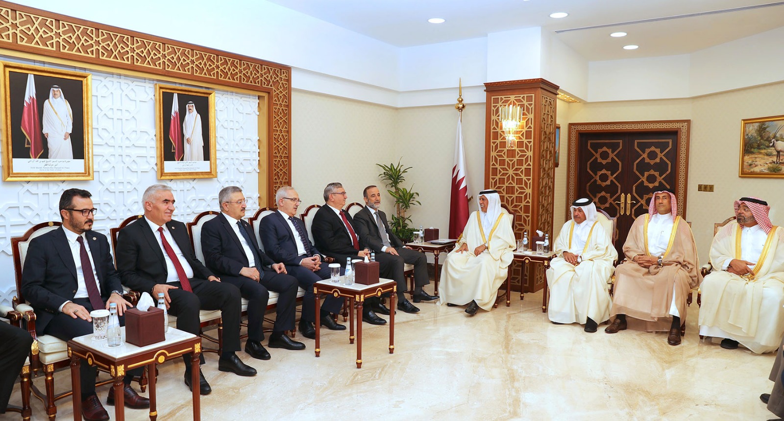 رئيس مجلس الشورى يجتمع مع فد مجموعة الصداقة البرلمانية التركية القطرية
