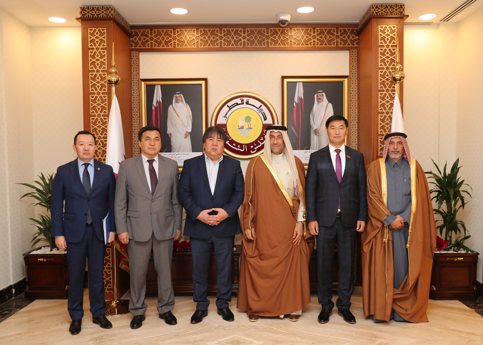 مجموعة الصداقة البرلمانية القطرية الآسيوية تجتمع مع وفد البرلمان  القرغيزي