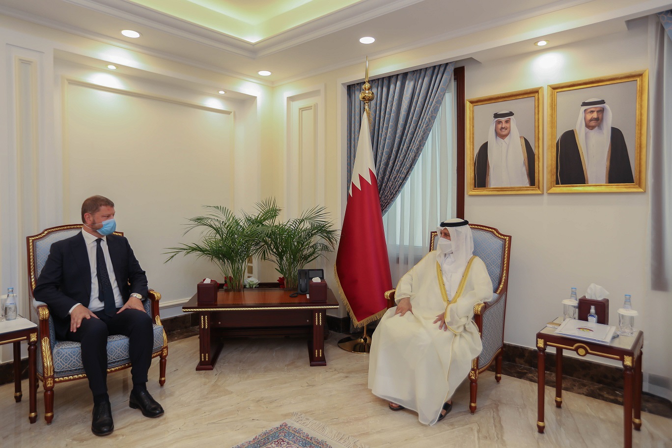 Speaker of Shura Council Meets Chairperson of Parliamentary Assembly of the Mediterranean