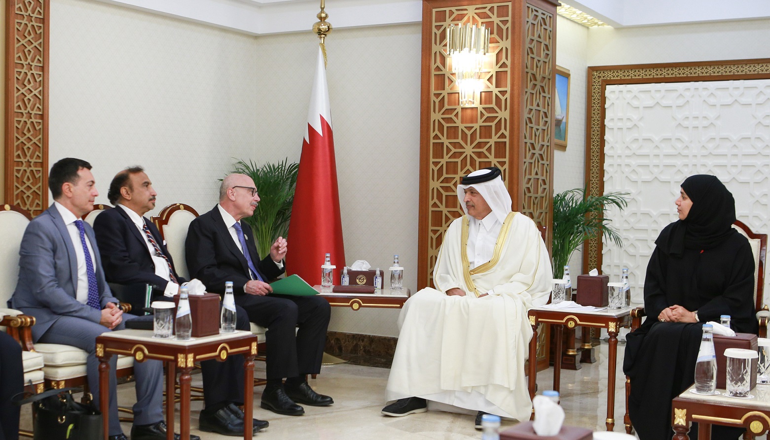 اجتماع رئيس مجلس الشورى مع وكيل الامين العام لمكافحة الارهاب