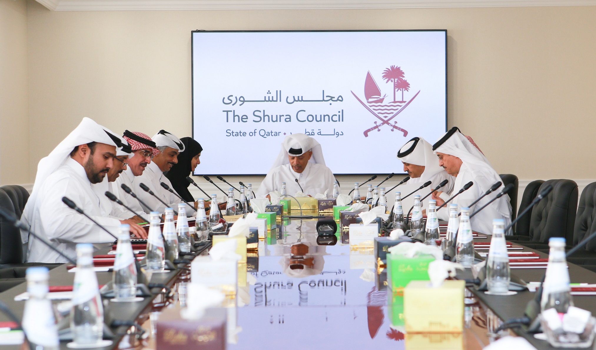 مكتب مجلس الشورى يستنكر موقف رئيس البرلمان العربي من الحملات الموجهة ضد قطر