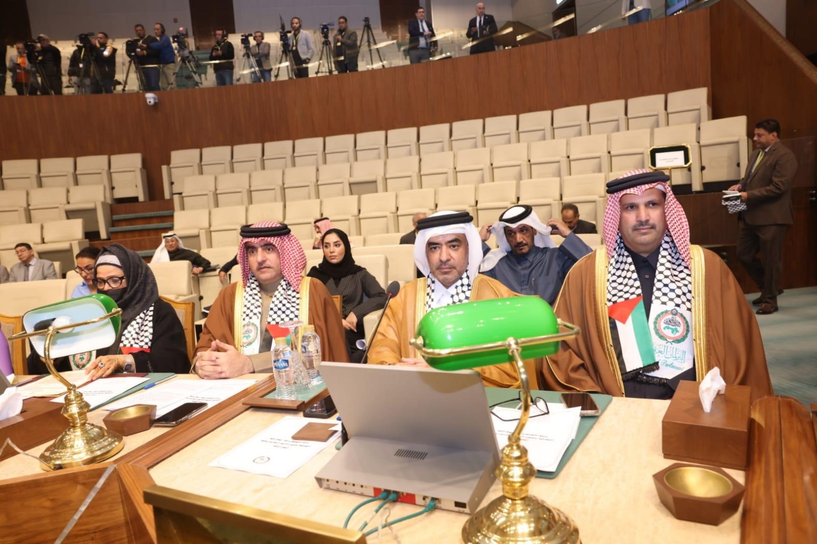 مجلس الشورى يشارك في جلسة "نصرة فلسطين وغزة" بالبرلمان العربي