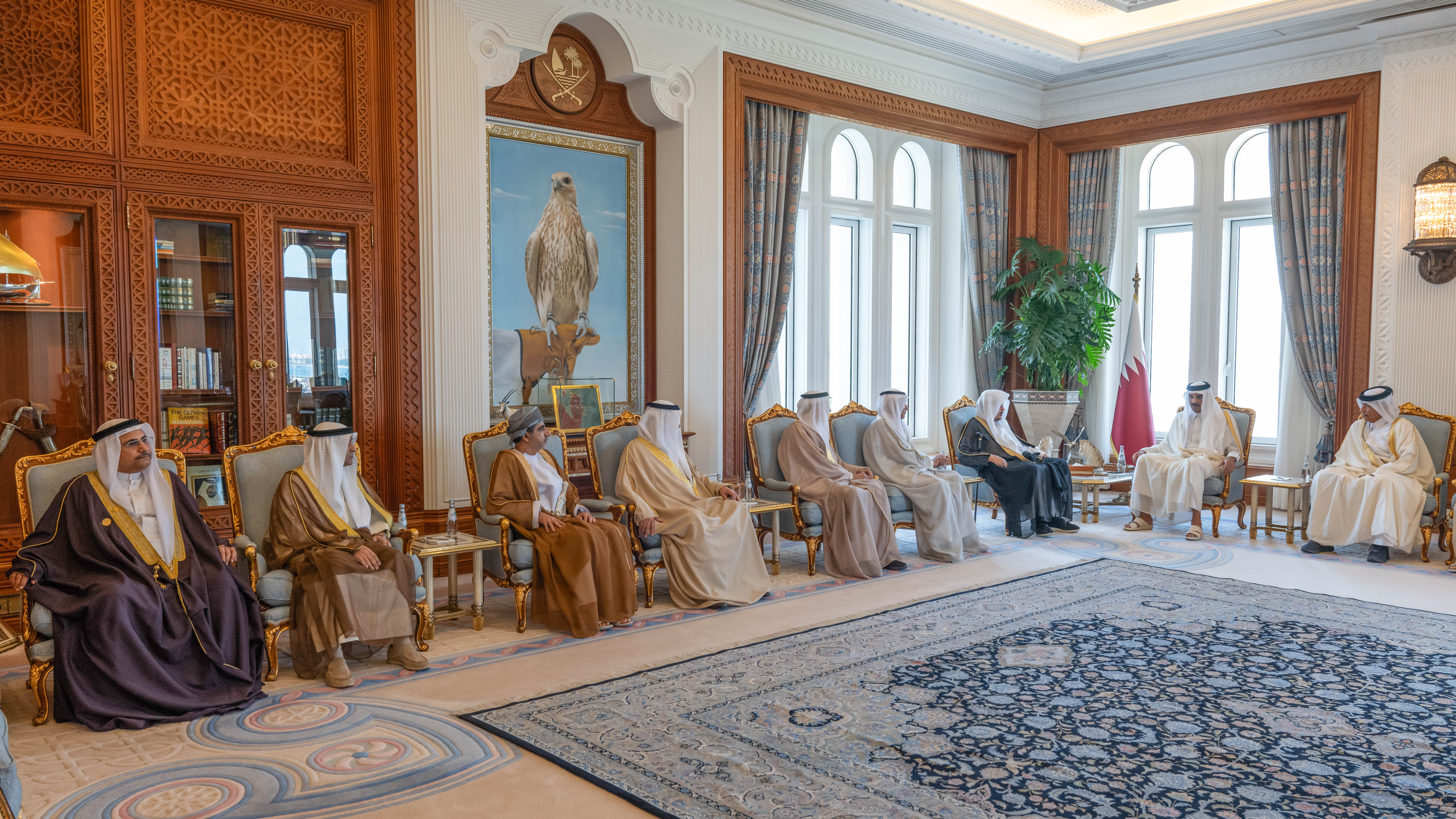 سمو الأمير يستقبل رؤساء المجالس التشريعية الخليجية