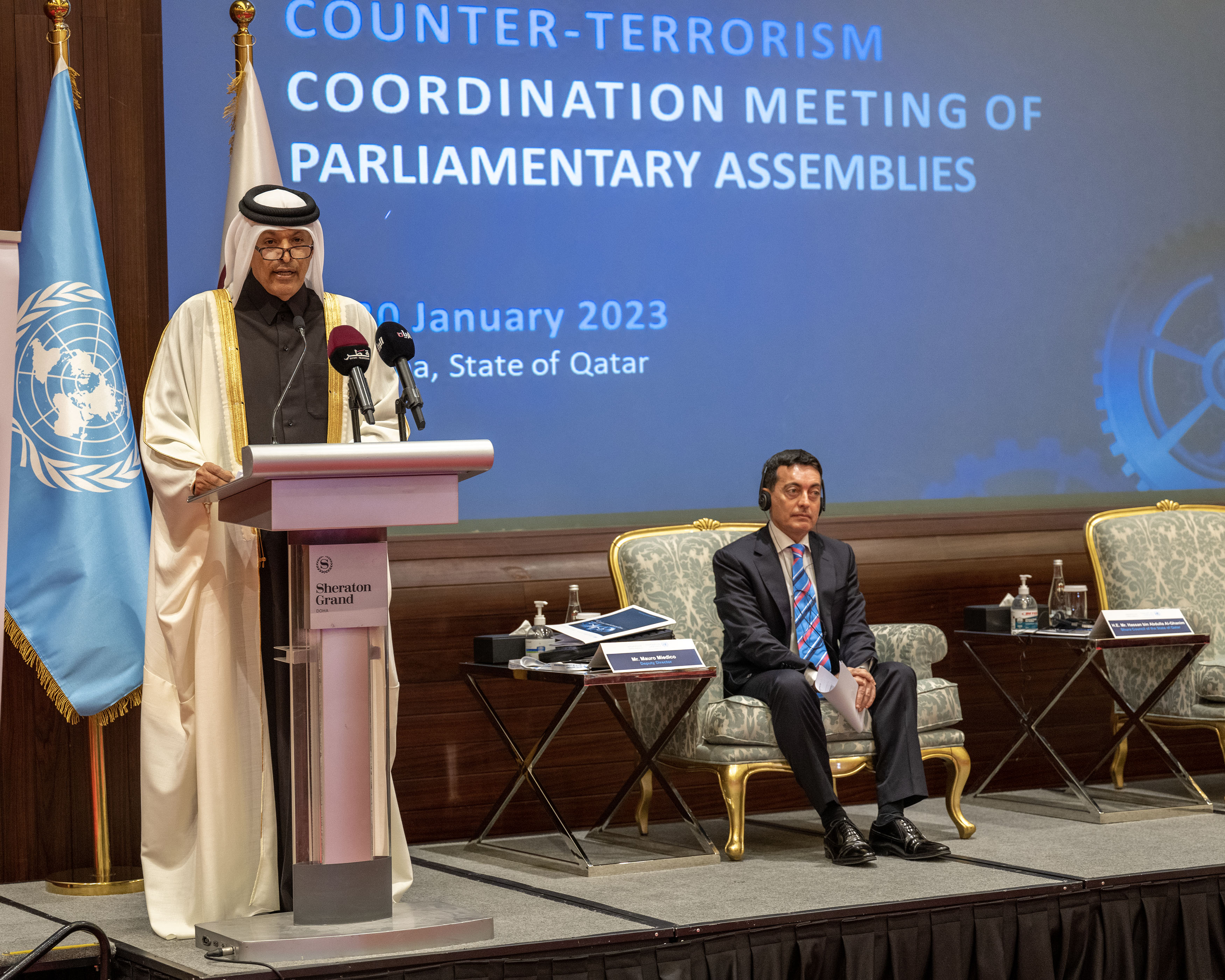 رئيس مجلس الشورى: قطر تنتهج سياسة ترسخ جهود التنمية المستدامة وتعزز الأمن والسلم الدوليين