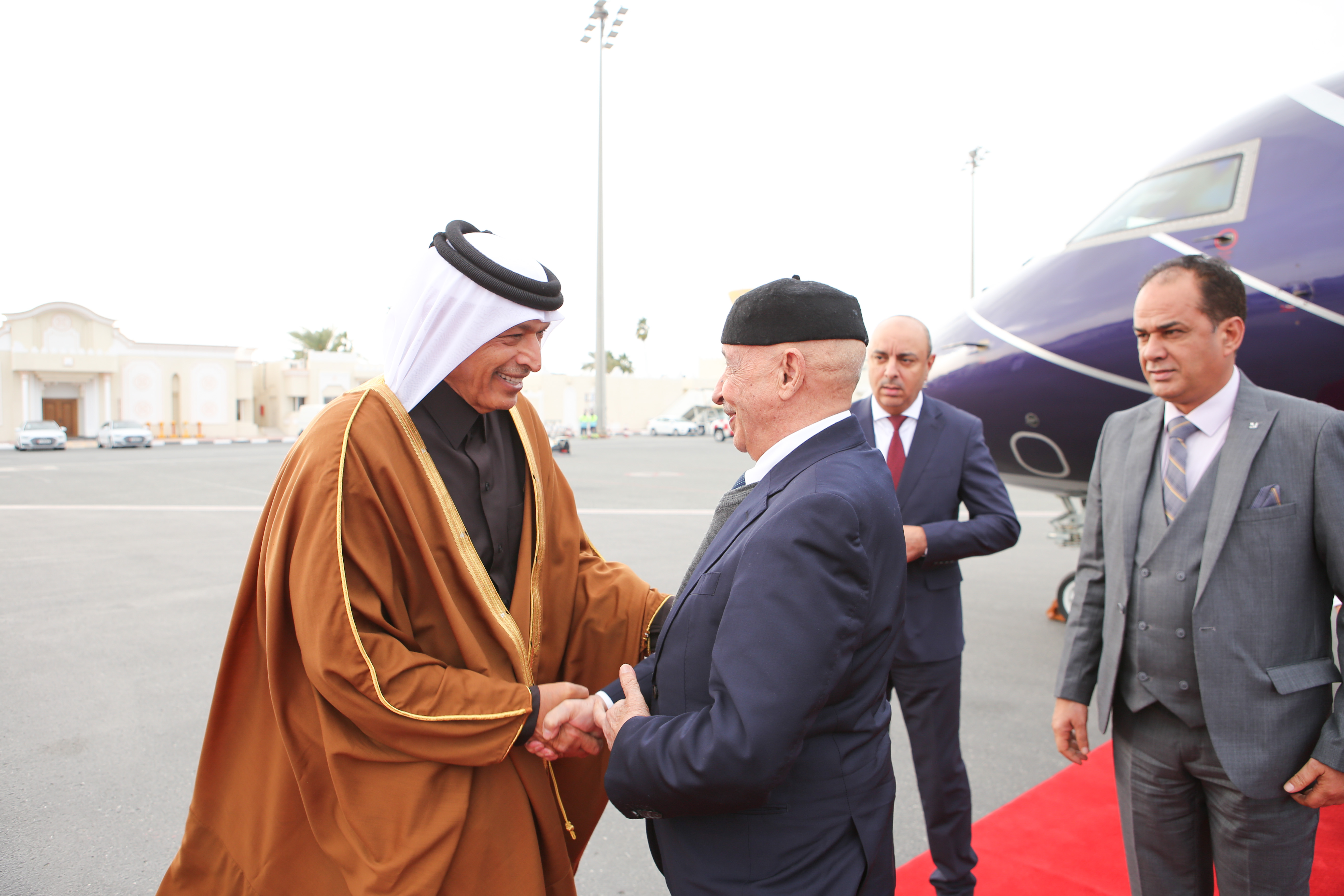 رئيس مجلس النواب الليبي يصل إلى الدوحة