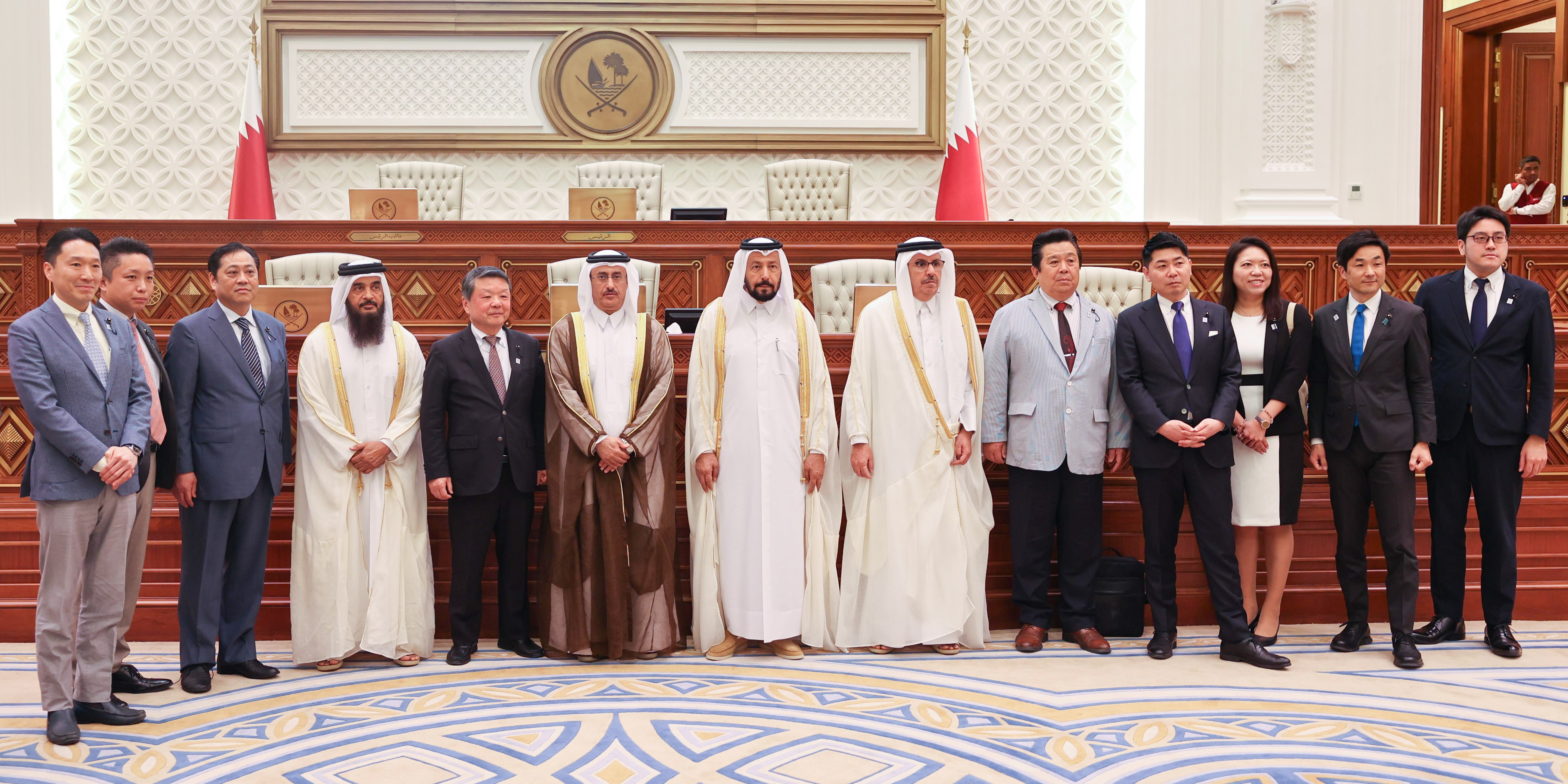 مجموعة الصداقة القطرية اليابانية بمجلس الشورى تجتمع مع وفد برلماني ياباني