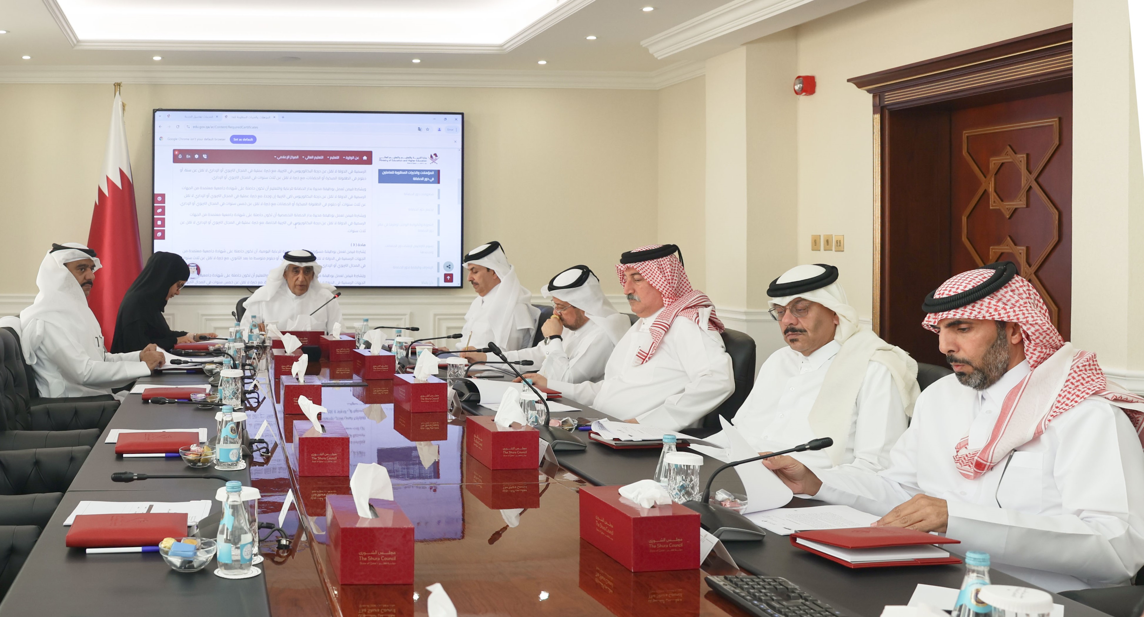 اجتماع لجنة الشؤون الاجتماعية والعمل والإسكان بالشورى